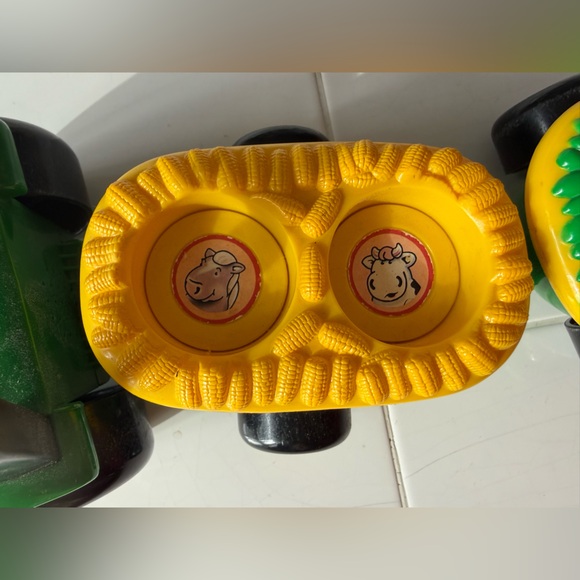 Vintage John Deere Pull-Along Animal Hayride Tractor Toy Tomy ERTL - No Sound - Picture 4 of 9